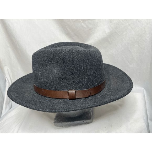 Pendleton 100% Virgin Wool Gray Grey Fedora Style XL 7 1/2 to 7 3/4 Hat X-Large - Picture 4 of 9